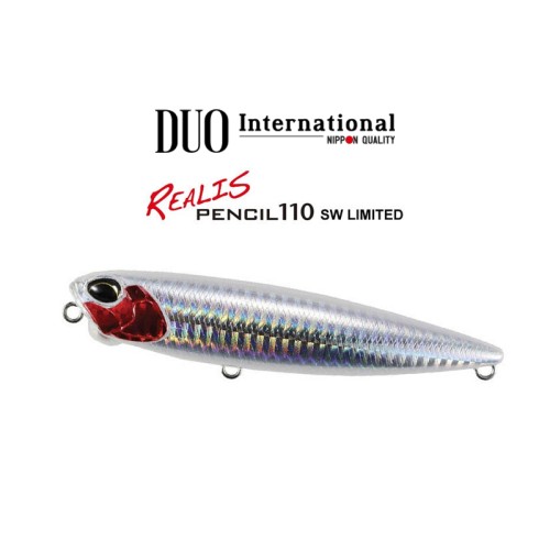 Leurre De Surface Duo Realis Pencil 100 SW – Flottant, Cliquetis – 100mm, 14.3g – Mérou